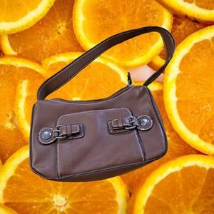 Tommy Hilfiger‎ Brown Micro Bag Purse Shoulder Bag with Buckles